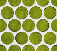 mozaiky | skleněn&aacute; mozaika LAURA | Penny round 18 | N18 LDGS B20 – světle zelen&aacute;