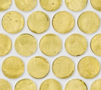 mozaiky | skleněn&aacute; mozaika LAURA | Penny round 18 | N18 LMGS A12 – světle zlat&aacute;