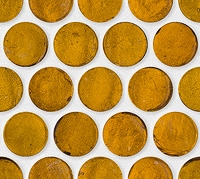 mozaiky | skleněn&aacute; mozaika LAURA | Penny round 18 | N18 LMGS A42 – zlato oranžov&aacute;