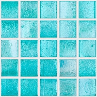mozaiky | skleněná mozaika LAURA | Square 15 | N15 LDG 03 – tyrkys