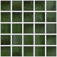mozaiky | skleněná mozaika LAURA | Square 15 | N15 LDG 46 – tmavá zelená