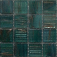 mozaiky | skleněná mozaika | Aton | N20 GF 427 – tyrkysová s měděnkou