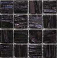 mozaiky | skleněná mozaika | Aton | N20 GF 446 – šedo-černá s měděnkou