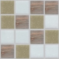 mozaiky | skleněná mozaika | Menhet MIX | N20 M 10 – bílo - hnědý mix