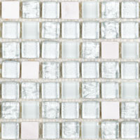 De Luxe | mosaic | Stone | S15 SBC – silver+bianco carrara mix