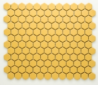 mosaic | ceramic mosaic | Hexagon | H HXA 27 – hexagon - yellow, matt, antislip