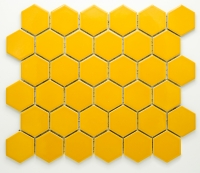 mosaic | ceramic mosaic | Hexagon | H HXL 6200 – hexagon - yellow, gloss