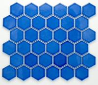 mosaic | ceramic mosaic | Hexagon | H HXL 6471 – hexagon - blue, gloss