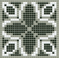 mosaic | ceramic mosaic | PixLa | B PX 001 C – black-gray-white