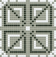mosaic | ceramic mosaic | PixLa | B PX 008 A – gray-black-white