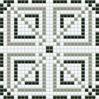 mosaic | ceramic mosaic | PixLa | B PX 008 B – white-gray-black