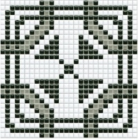 mosaic | ceramic mosaic | PixLa | B PX 009 B – white-gray-black