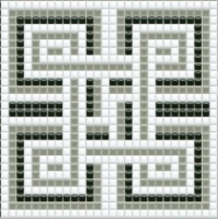 mosaic | ceramic mosaic | PixLa | B PX 010 B – white-gray-black