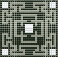 mosaic | ceramic mosaic | PixLa | B PX 011 C – black-gray-white