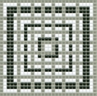 mosaic | ceramic mosaic | PixLa | B PX 014 A – gray-black-white