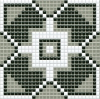 mosaic | ceramic mosaic | PixLa | B PX 015 C – black-gray-white