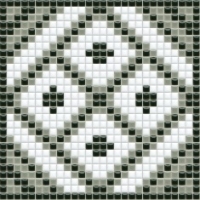 mosaic | ceramic mosaic | PixLa | B PX 016 B – white-gray-black