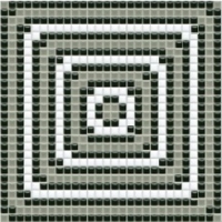 mosaic | ceramic mosaic | PixLa | B PX 018 C – black-gray-white
