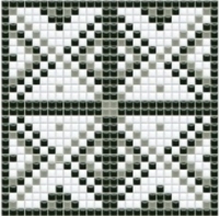 mosaic | ceramic mosaic | PixLa | B PX 021 B – white-gray-black