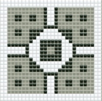 mosaic | ceramic mosaic | PixLa | B PX 022 A – gray-black-white