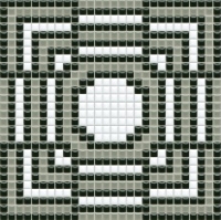 mosaic | ceramic mosaic | PixLa | B PX 027 C – black-gray-white