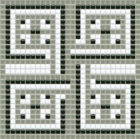mosaic | ceramic mosaic | PixLa | B PX 028 A – gray-black-white