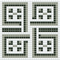 mosaic | ceramic mosaic | PixLa | B PX 028 B – white-gray-black