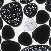 mosaic | ceramic mosaic | River | H TP 33 – black white mix