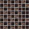 mosaic | glass mosaic | Aton | N10 GS 33 –  dark brown with verdigris