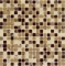 mosaic | glass mosaics SIA | MIX 15 | S15 09 – beige-brown, glossy+matt+relief