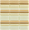 mosaic | glass mosaics SIA | MIX Sripes | S MS R 08 – cream-brown mix,glossy, relief
